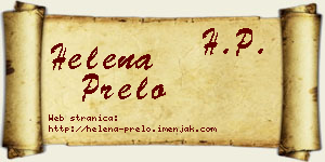 Helena Prelo vizit kartica